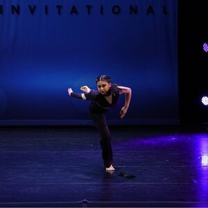 Black Dance Performance Outfit